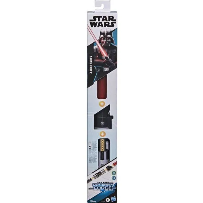 STAR WARS - Lightsaber Forge - Sabre laser de Dark Vador à lame rouge extensible - jouet de déguisement - à partir de 4 ans-0