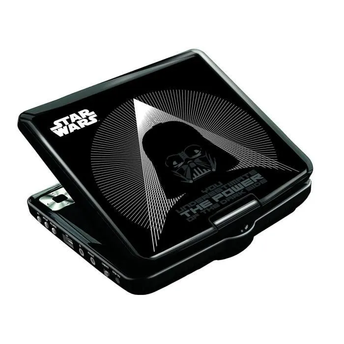 STAR WARS Lecteur DVD portable enfant écran LCD 7” LEXIBOOK - batterie rechargeable-1
