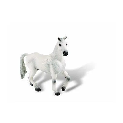 Figurine - BULLYLAND - Cheval Oldenburg blanc - 14.5 (L) x 12.5 cm (H) - Pour Enfant-0
