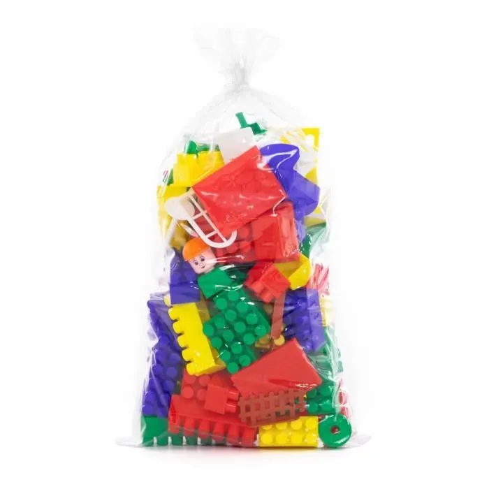 Blocs en plastique - Polesie - Ziegelsteine 'Builder' - 101 pièces - Multicolore - À partir de 3 ans-0