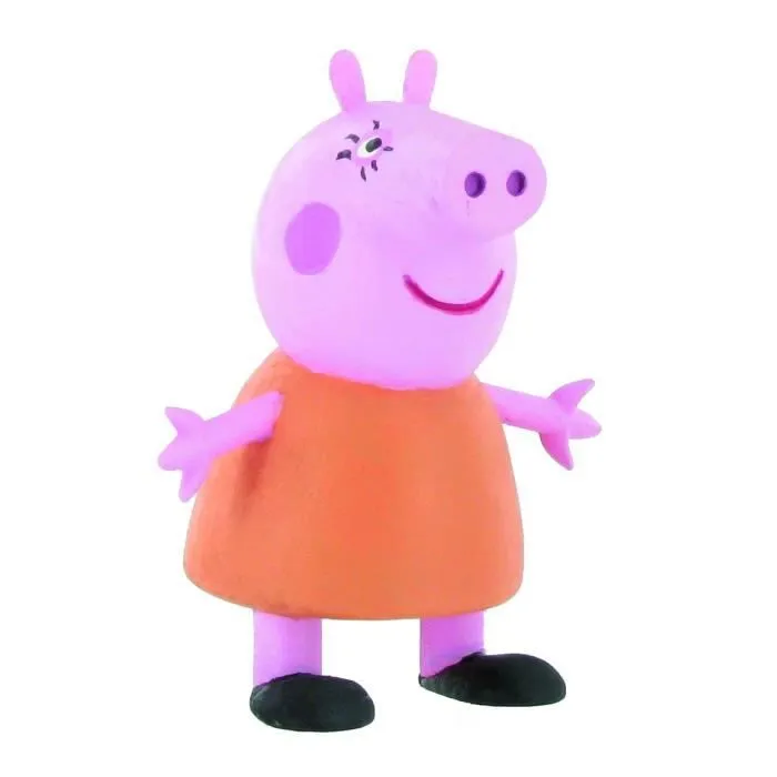 Figurine Peppa Pig Maman Pig 7cm - Personnage miniature - LICENCES - Enfant-0