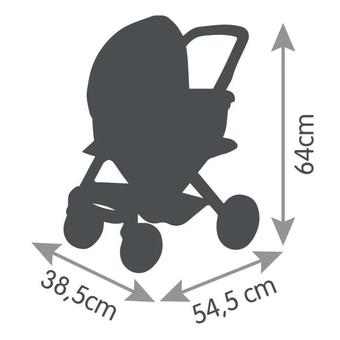 Poussette Maxi-Cosi 3 en 1 - Smoby - Nacelle amovible - Roues multidirectionnelles-4