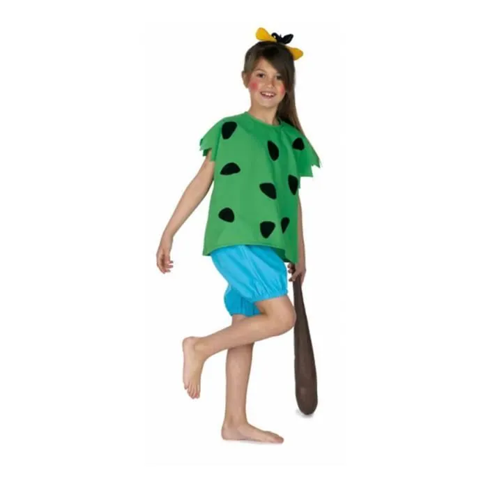 Déguisement Préhistoire pour enfants - Marque - Modèle - Vert - Fille - 99 ans - Pantalon et haut - Intérieur-0