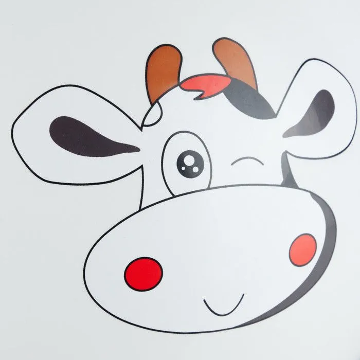 Relaxdays Ballon sauteur enfants, motif vache, poignée, diamètre 45 cm, intérieur et extérieur, jusqu’à 150 kg, blanc-5