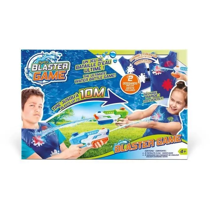 Jeu de Bataille d'Eau CANAL TOYS - Hydro Blaster Game - 2 pistolets + 2 dossards color change-5
