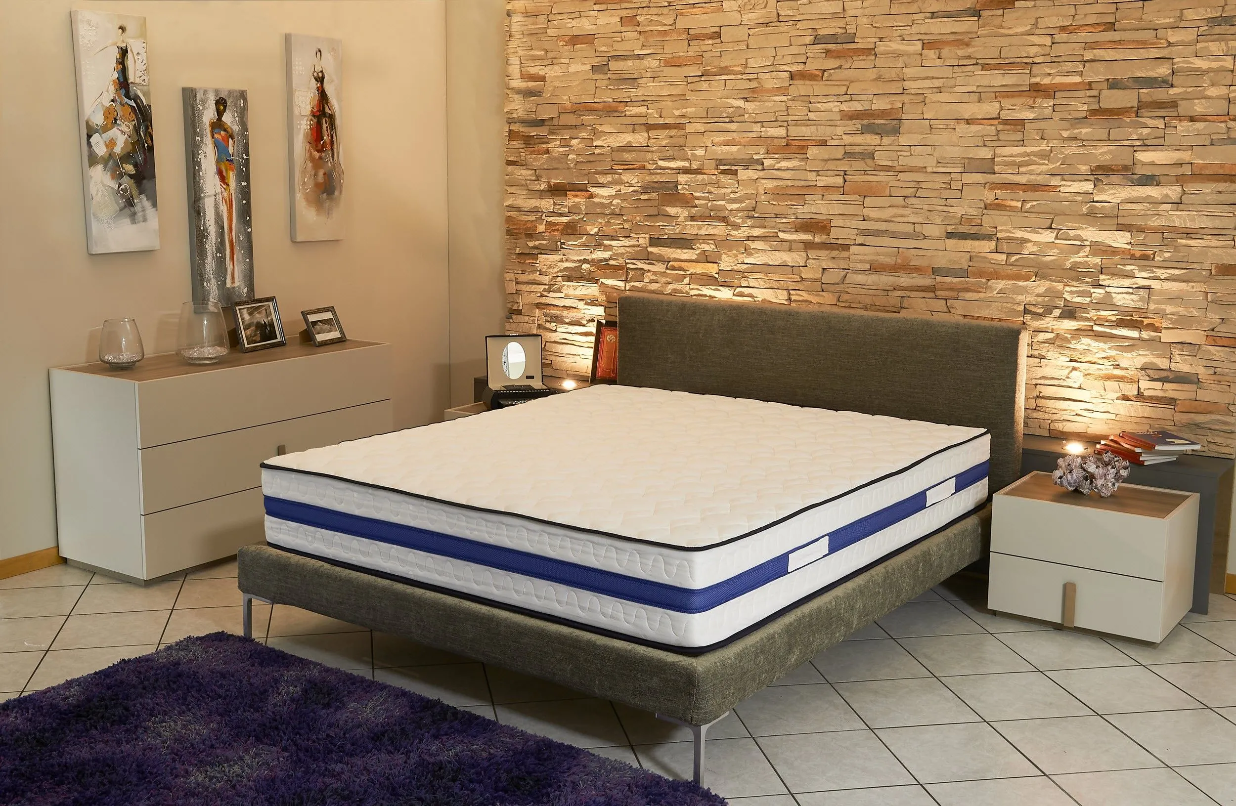 Matelas Très Epais 28,5 cm + Alèse 80x200 Ferme + Oreiller Visco - 7 Zones de Confort - Ame Poli Lattex Haute Résilience - Hypoa-0