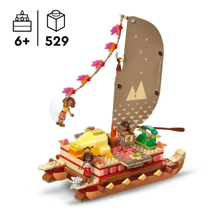 LEGO Disney 43270 Le bateau d’aventure de Vaiana - Jeu à construire et cadeau dès 6 ans-1