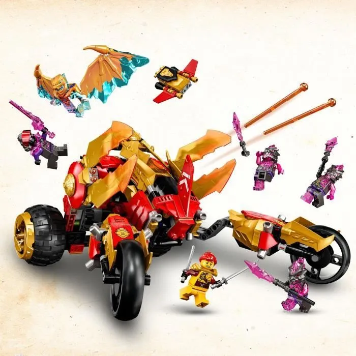 LEGO® NINJAGO 71773 Le Tout-Terrain Dragon d’Or de Kai, Jouet de Voiture pour Enfants-1