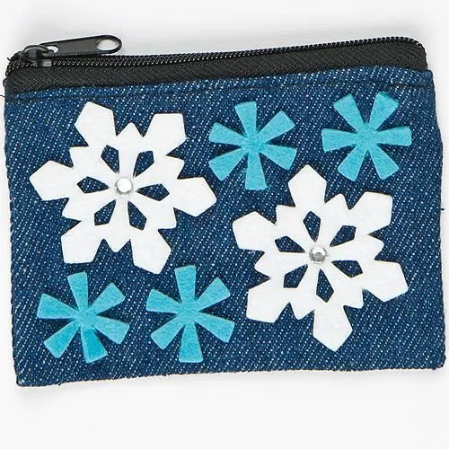 Autocollants Flocons de Neige en Feutrine pour enfants à utiliser pour les décorations de cartes, loisirs créatifs (Lot de 78)-1
