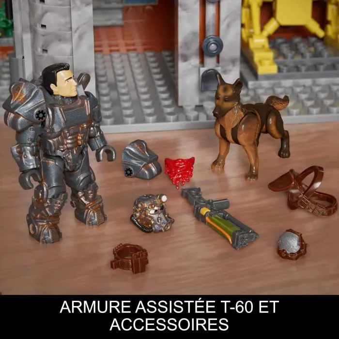 MEGA Coffret Relais Routier Red Rocket Fallout, 824 éléments, 2 Personnages articulés et Accessoires HXT00-5