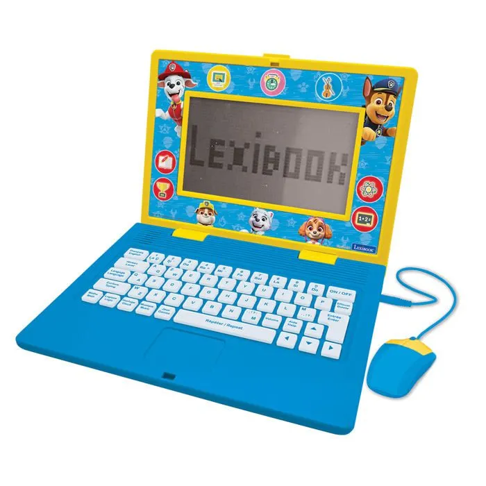 Ordinateur portable éducatif - La Pat Patrouille - Bilingue - 170 activités - Écran 6,7 pouces - 3 ans et plus-0