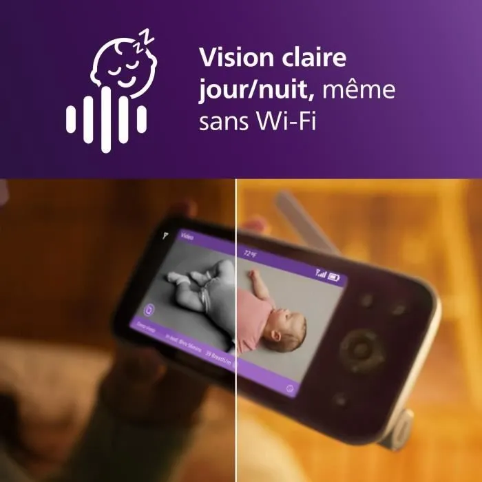 Ecoute-bébé vidéo - PHILIPS AVENT - Premium connecté - SCD971/26-4