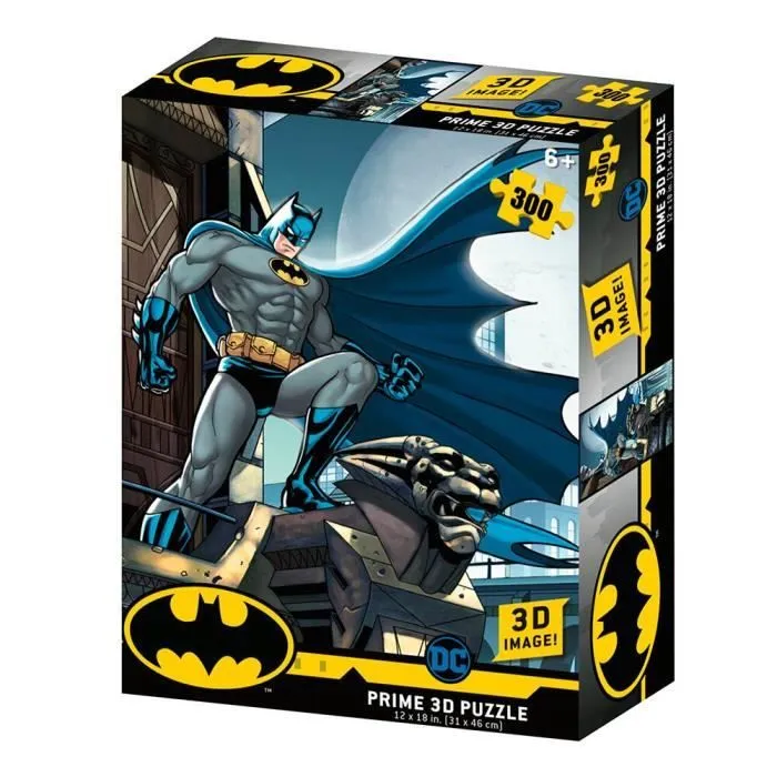 Puzzle lenticulaire DC Comics - Batman - 300 pièces - 46x31cm-0