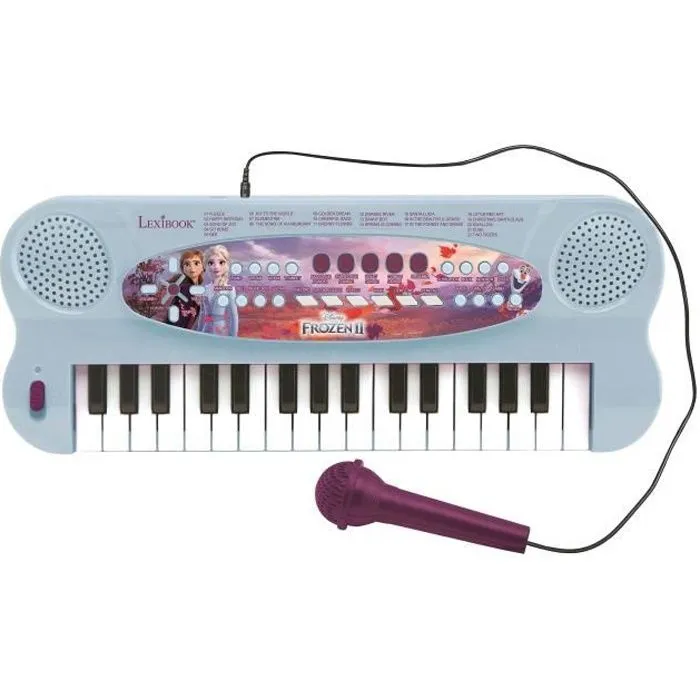 LA REINE DES NEIGES - Clavier Électronique Musical avec Micro (32 touches) - LEXIBOOK-0