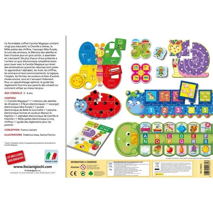 LISCIANI Carotina Labo Educatif 20 Jeux - Jeu Educatif-4