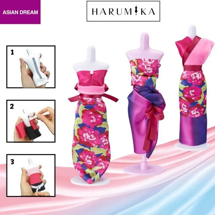 Jeu de création de vêtements Harumika - Coffret Styliste Deluxe - Thème Asian Dream - Mixte - BANDAI-1