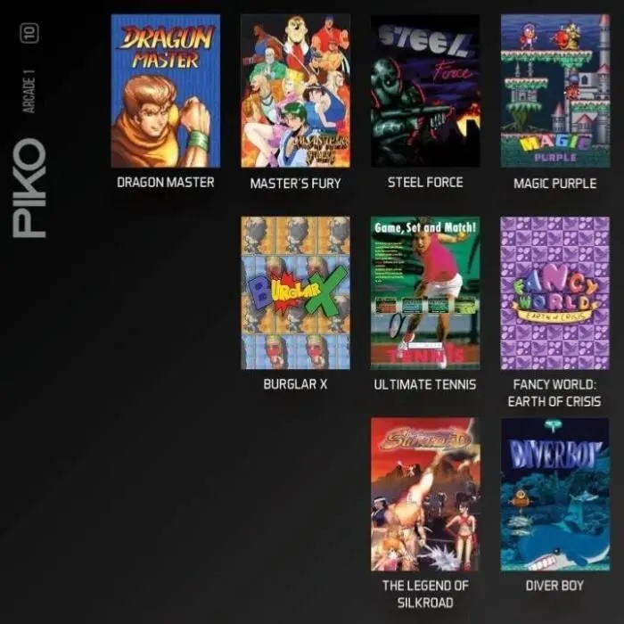 Jeu vidéo - Blaze - Piko Arcade Collection 1 - Cartouche Arcade N° 10 - Rétrogaming - 9 jeux inclus-2