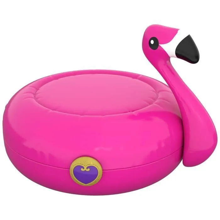 Coffret Univers La Piscine du Flamant Rose - POLLY POCKET - Mini-figurine - Extérieur - 4 ans et plus-4
