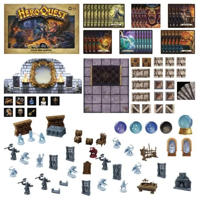 HeroQuest Pack de quête Le mage du miroir - jeu de rôle - jeu de plateau - système de jeu HeroQuest requis - Avalon Hill-3