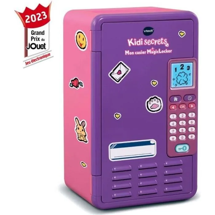 Casier MagicLocker VTECH KidiSecrets rose - 6-12 ans - Code secret à 6 chiffres-0