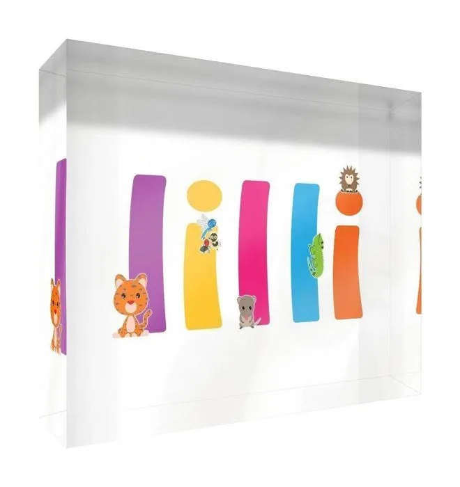 Tableau - toile Little helper - LILLI-A7BLK-15DE - Toile tendue sur chassis avec panneau avant solide Creme 40 x 30 x 4 cm-0