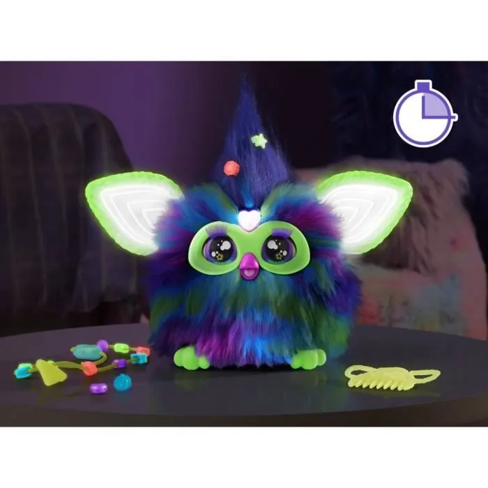 Furby Galaxie, peluche activée par la voix brille dans le noir, jouets interactifs, dès 6 ans-2