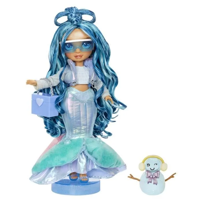 Rainbow High - Winter Wonderland - Bleu - Révèle ta couleur - Créer son bonhomme de neige - Dés 4ans-1
