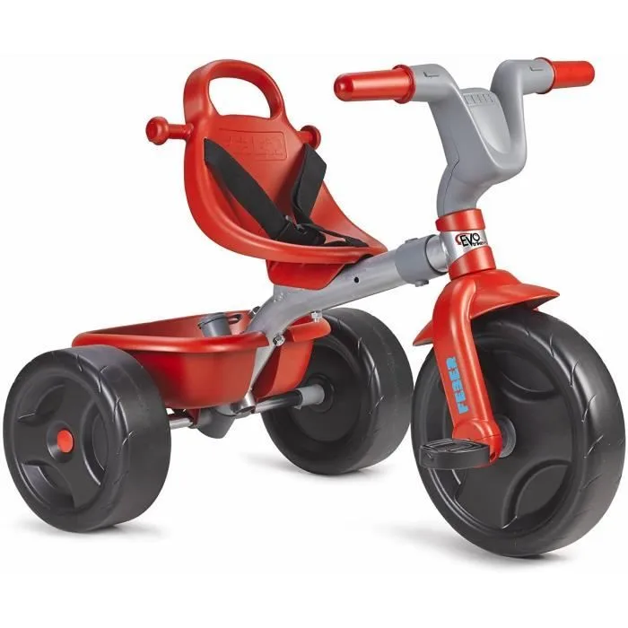 Tricycle évolutif 3 en 1 - FEBER - Rouge - Canne parentale réglable - Mixte - 12 à 36 mois-3
