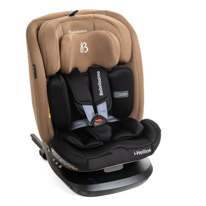 BEBELISSIMO - Siège auto Isofix - pivotant 360 ° -  40-150cm - (0-36kg) - Hellios  - beige/noir- R129 i-size-2