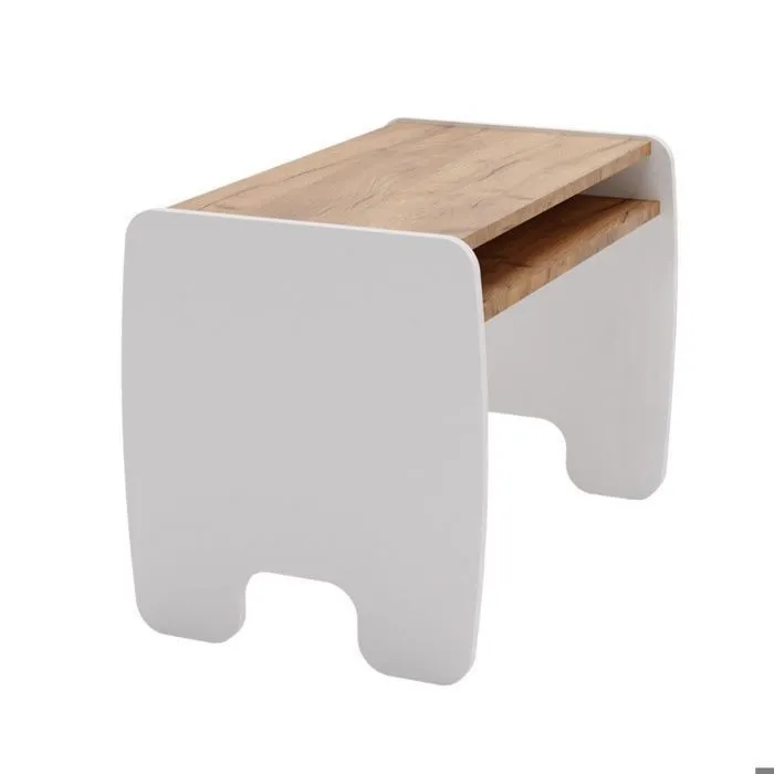 Ensemble de Table et 2 Chaises pour Enfants TIMI - blanc/chêne doré-5