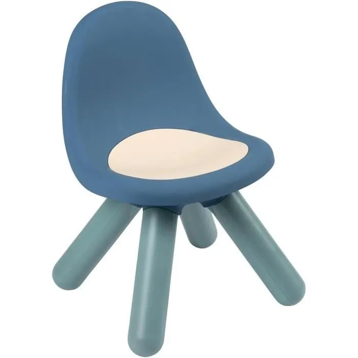Little Smoby - Chaise enfant bleue - Pieds soufflés - Intérieur et Extérieur - Anti-UV-0