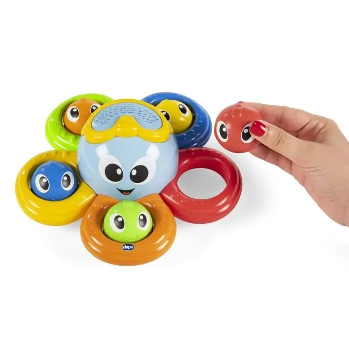 Jouet éducatif - CHICCO - Billy la pieuvre - 5 pièces - Formes et couleurs-0
