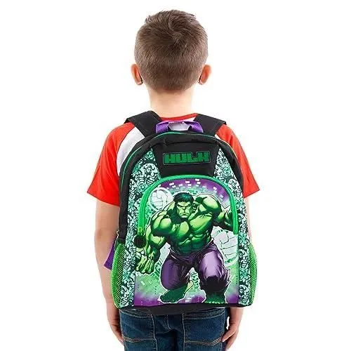 Marvel Enfants l'incroyable Hulk Sac à Dos,Taille unique,Noir-1