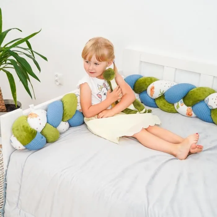 Oreiller doudou Oreiller enfant décoration 150 cm - Oreiller déco moelleux chambre d'enfant dinosaure tressé-3