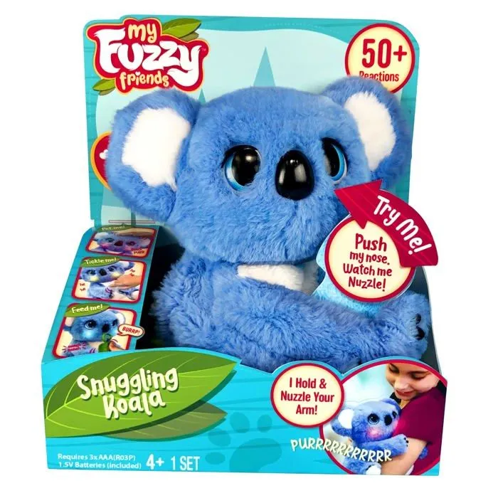 Peluche Joy toy - 42768 - Peluche Koala Interactive Fuzzy Friends dans Un Emballage Cadeau 22,7 x 13,5 x 25,4 cm-0