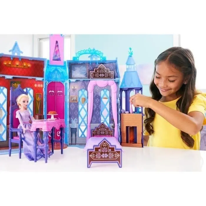 Disney-Château d’Arendelle La Reine des Neiges-Maison de poupée HLW61-1