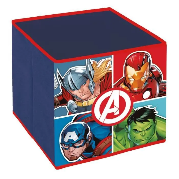 Cube de rangement - Avengers - 31x31x31cm - Multicolore - Hulk, Captain America, Iron Man et Thor-0