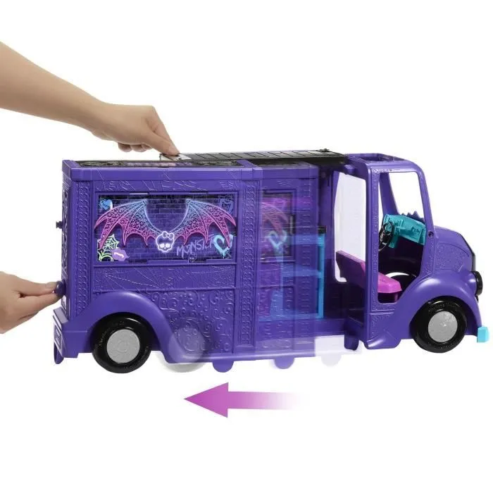 Monster High-Tour Bus Rock Sang-sationnel-Coffret avec poupée et bus HXH83-1