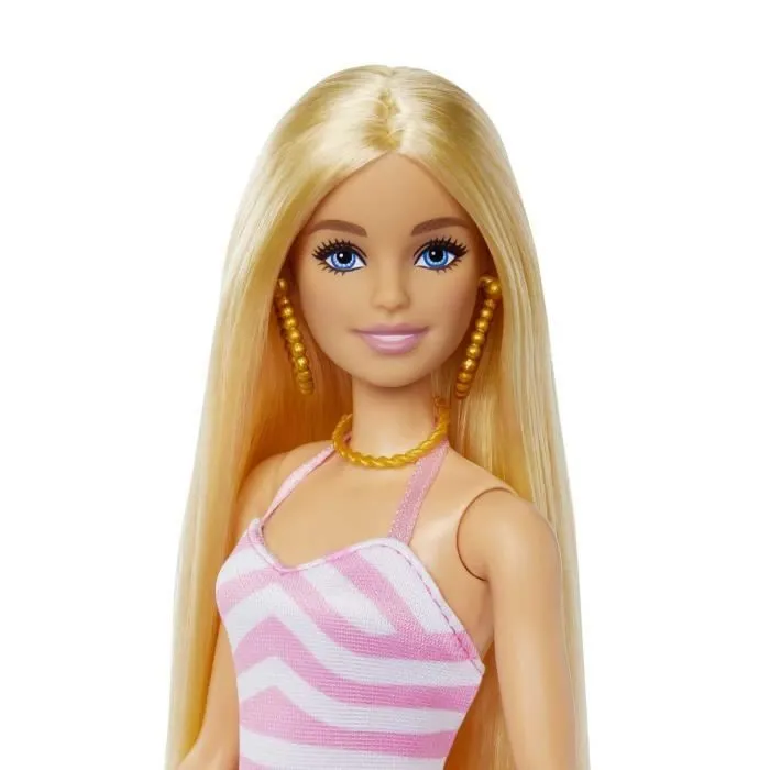 Barbie®-Barbie® Plage-Poupée blonde en maillot de bain et accessoires HPL73-3