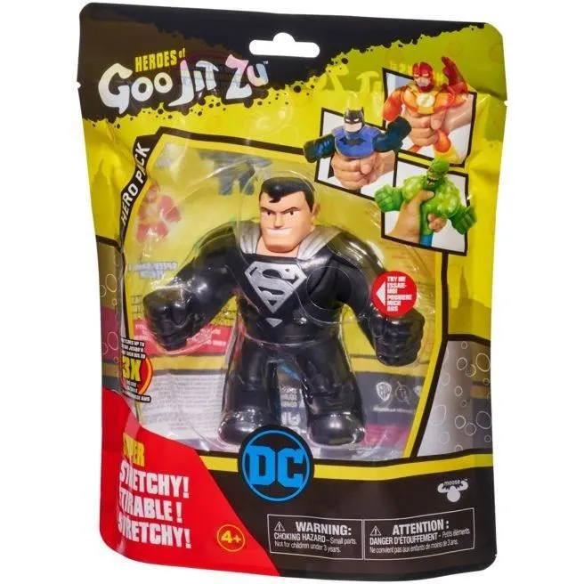 Figurine Superman Armure noire 11cm - Goo Jit Zu DC Comics MOOSE TOYS-1