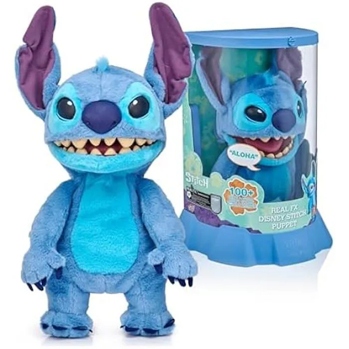 Peluche interactive - DISNEY - Stitch FX - 45 cm - 100+ sons et actions - Pour enfants de 6 ans et plus-0