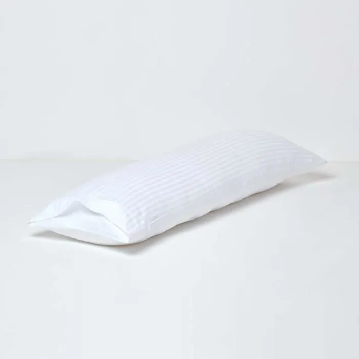 Taie d'oreiller - Coton égyptien - 50 x 140 cm - Hypoallergénique - Ultra absorbant - Blanc-2