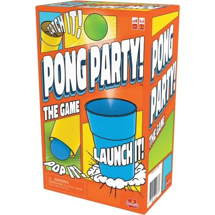 Jeu d'ambiance - GOLIATH - Pong Party - Balles de ping pong rebondissantes - Pour adultes et enfants-1