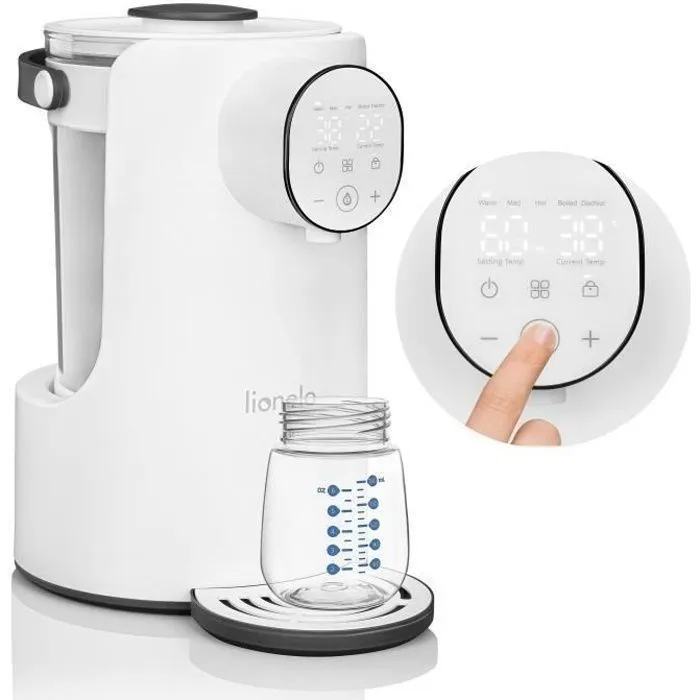 Préparateur de biberons automatique LIONELO BabyPresto - 35-100°C - Préparateur-chauffe biberon/petits pots - 2l-0