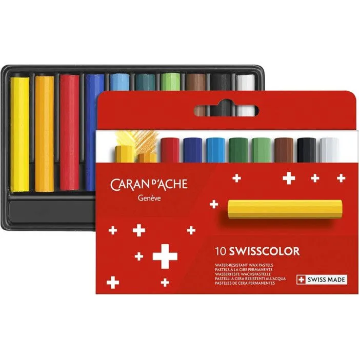 Craies à l'huile - Caran d'Ache - Néocolor I Junior - Multicolore - 10 pcs - Pour enfants à partir de 3 ans-1