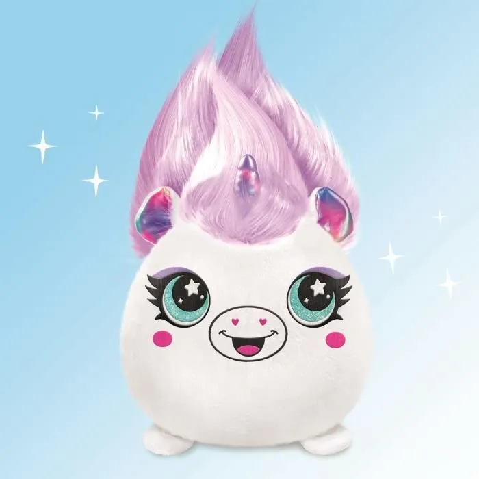 Canal Toys - Airbrush Plush - Peluche Squishy Hair’iffic à coiffer et décorer avec spray électronique, feutres, -AIR 040- aléatoire-1