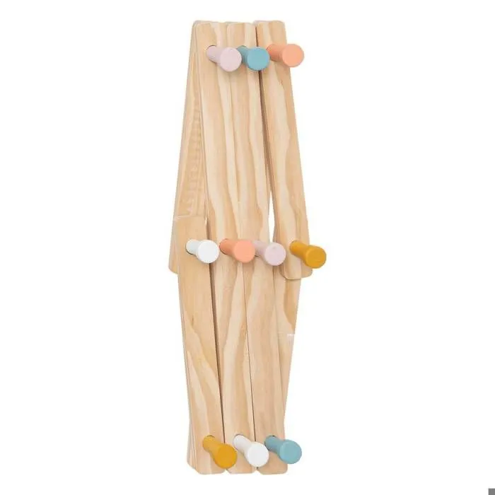 Patère en bois H29cm - Beige - Atmosphera createur d'interieur-1