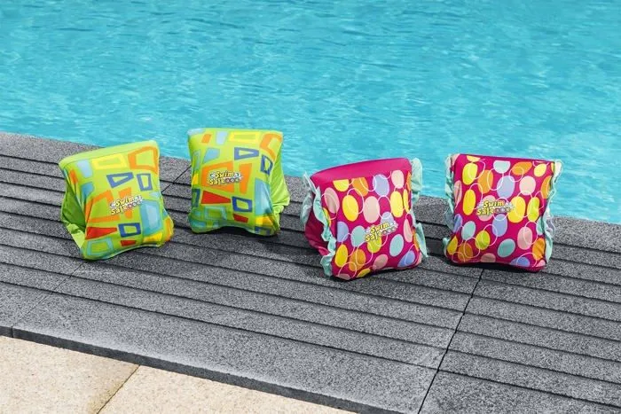 Bouee - brassard - flotteur - gonflable de securite enfant Bestway Swim Safe Abc Brassards Gonflables Tissu Aquastar m/L-1