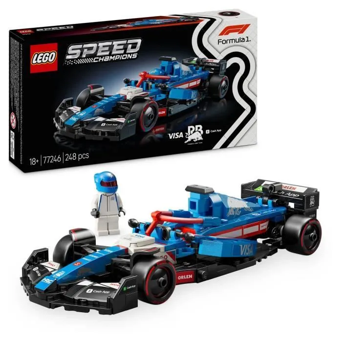 LEGO Speed Champions 77246 Voiture F1 Visa Cash App RB VCARB 01 - Idée cadeau pour adulte-0