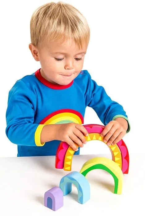 Le tunnel arc-en-Le Toy Van Petilou Toy est un beau jouet tunnel arc-en-5 pièces offrant play.Its créatives infinies de couleurs viv-2